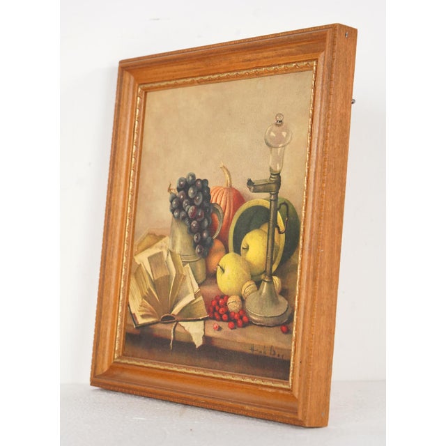 This artwork is a still life reproduction print by the Dutch artist Henk Bos (1901–1979). It features a traditional...