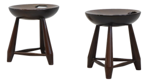Mocho Stools in Brazilian Walnut by Sergio Rodrigues, 1960s, Set of 2