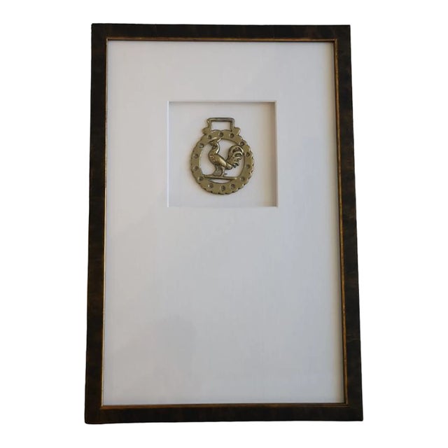 Antique Horse Bridle Medallion (Rooster) For Sale