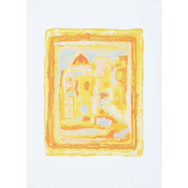 Landscape - Original Litograph by Sami Burhan - 1969 1969 For Sale