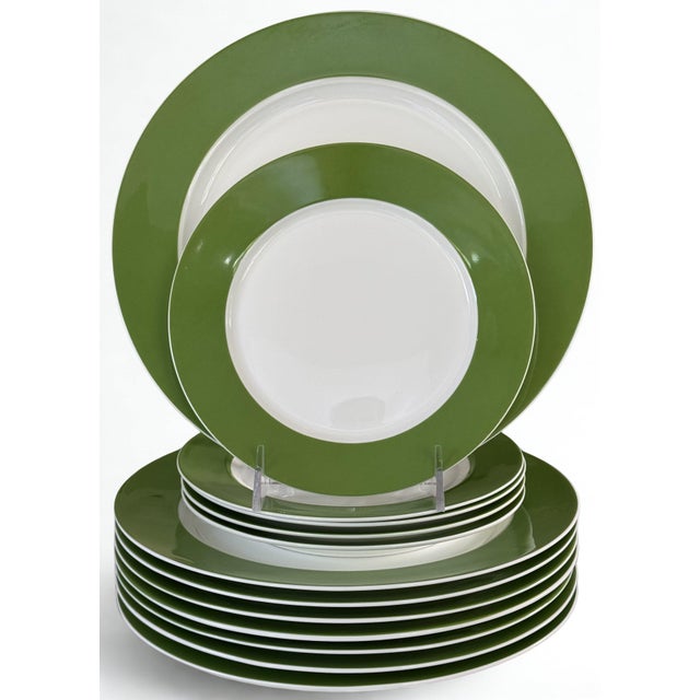 Vera Neumann Papillon Dreams Stripe Up the Bands Plates - 13 Pieces For Sale - Image 10 of 14