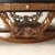Console with Mirror in Walnut and Green Serpentine Marble For Sale - Image 6 of 12