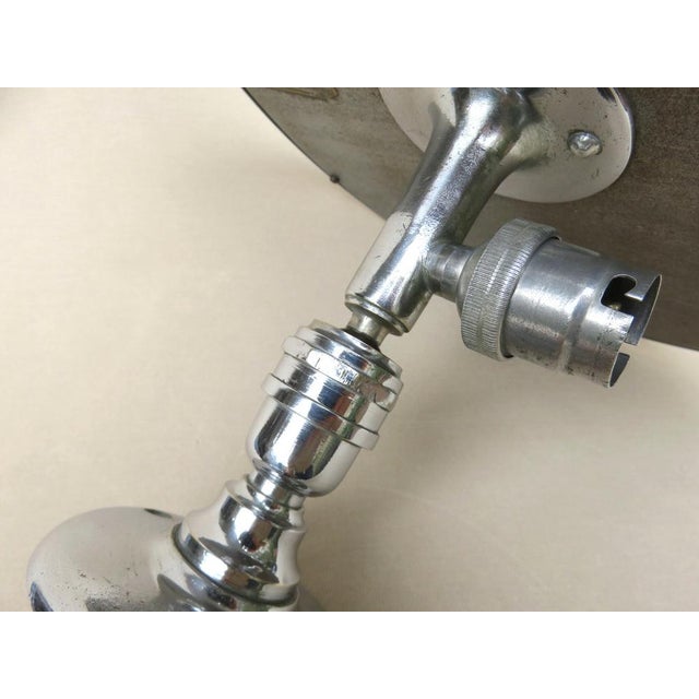 Chrome-Plated Illuminated Wall Mirror from Le Mirophar Brot Déposé, France, 1950s For Sale - Image 18 of 18