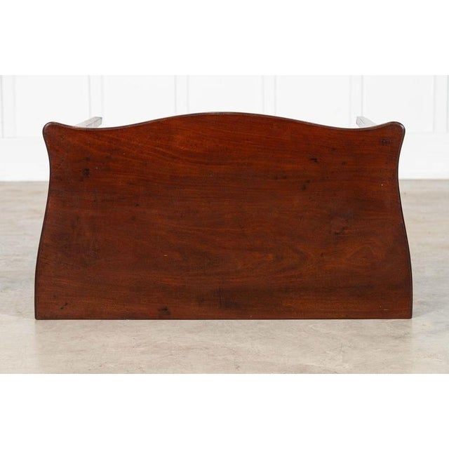 Georgian English Serpentine Mahogany Side Table, 1800s For Sale - Image 6 of 13