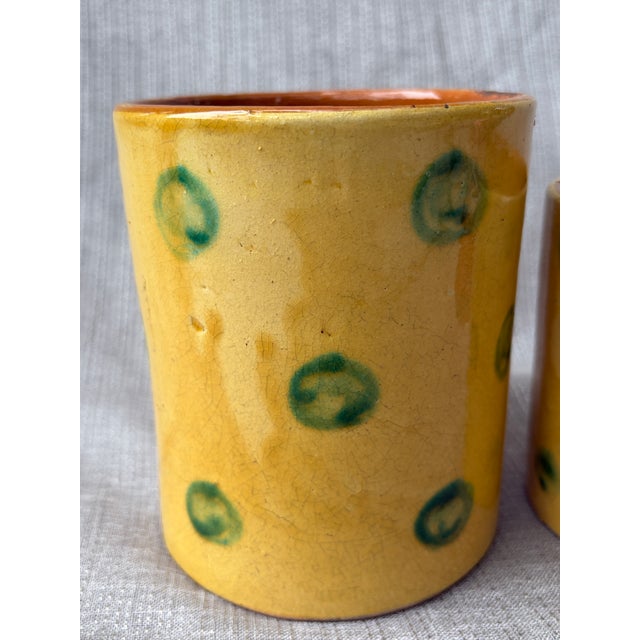 Mid 20th Century Mid 20th Century Hand Thrown French Terra Cotta Nesting Planters a Pair For Sale - Image 5 of 16