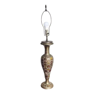 Vintage Indian Ornate Brass Lamp