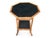 Wood 1970s Vintage Octagonal Bamboo Side Table With Black Cane Tops For Sale - Image 7 of 18