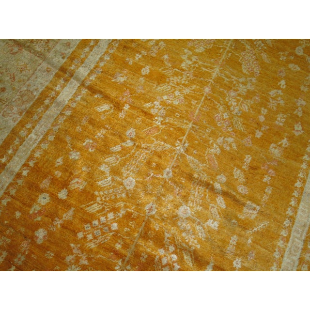 19th Century Angora Wool Oushak Rug - 8' x 10'3" For Sale - Image 11 of 18