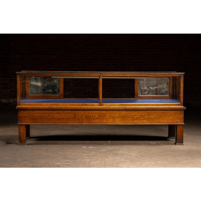 Early 20th Century Antique Quartersawn Oak "Peerless" Display Case by Jac. Lederer For Sale - Image 5 of 18