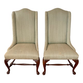 Hickory Chair Queen Anne Chairs - Set of 2 For Sale