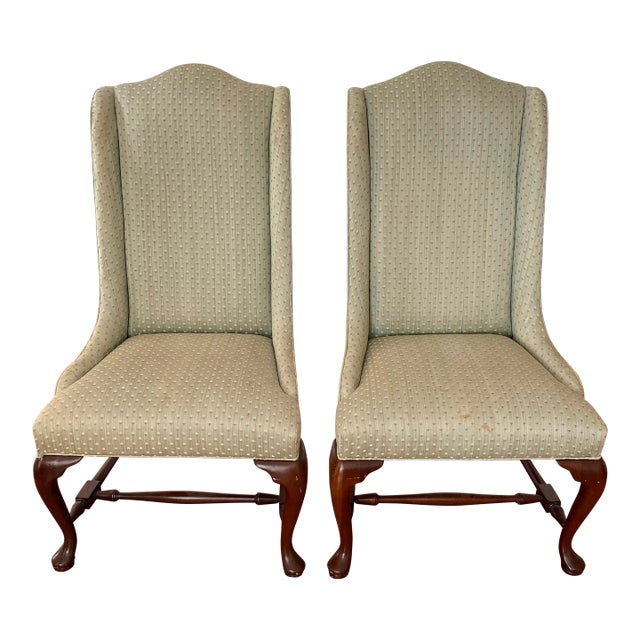 Hickory Chair Queen Anne Chairs Set of 2 Chairish