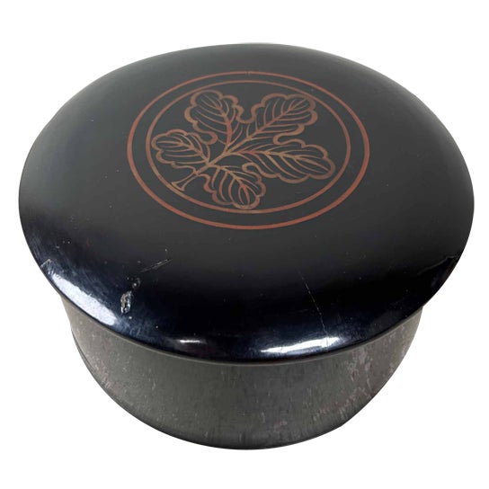 Japanese Urushi Chabako Tea Storage Box, 1920s For Sale