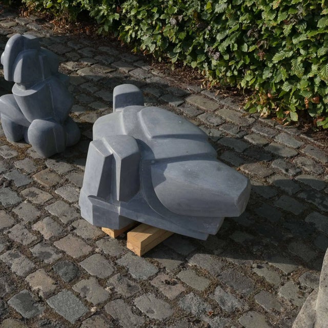 Jan Keustermans, Abstract Sculpture, Belgian Blue Stone For Sale - Image 6 of 14