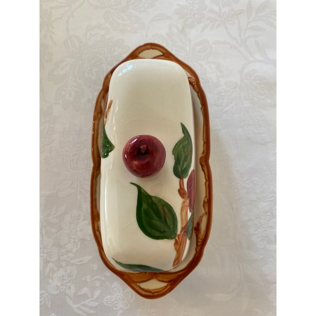 Vintage Franciscan Apple Pattern Butter Dish For Sale In Denver - Image 6 of 11