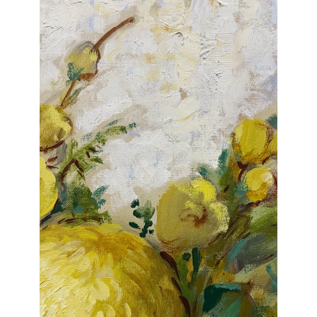 Mid 20th Century Mid 20th Century J.W.. Orth "Yellow Mums" Original Painting For Sale - Image 5 of 8