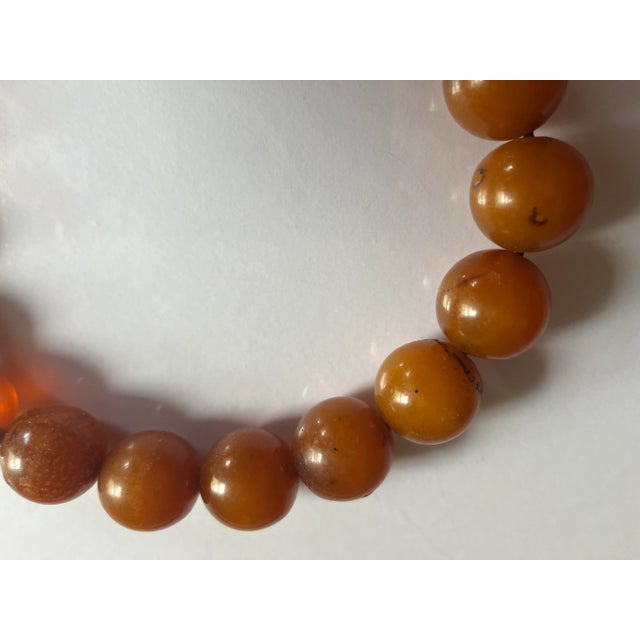 Large Natural Baltic Amber Worry Beads For Sale In New York - Image 6 of 13