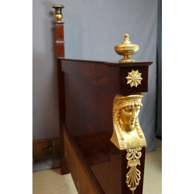 Early 19th Century Antique Empire Bed in Mahogany, 1820 For Sale - Image 5 of 14