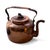 This evocative early 20th-century copper kettle exemplifies the quiet beauty of utilitarian European metalwork. Hand-...