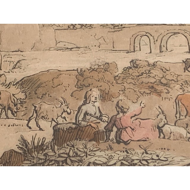 1775 Richard Earlom After Claude Lorrain “Liber Veritatis” No. 87 Engraving For Sale - Image 10 of 11