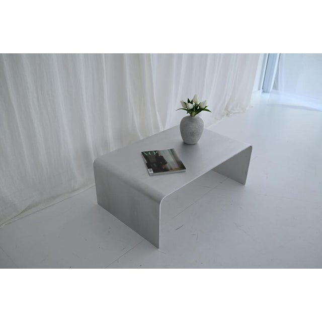 Small Flow Sculptural Waterfall Coffee Table in Aluminum by Veliento For Sale - Image 6 of 17