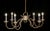 Six branch chandelier or ceiling fixture by Fine Arts Lamps of Florida. Finely made and a large scale, retains original...