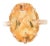 Vintage Gold and Citrine Ring, Size 5.75 For Sale