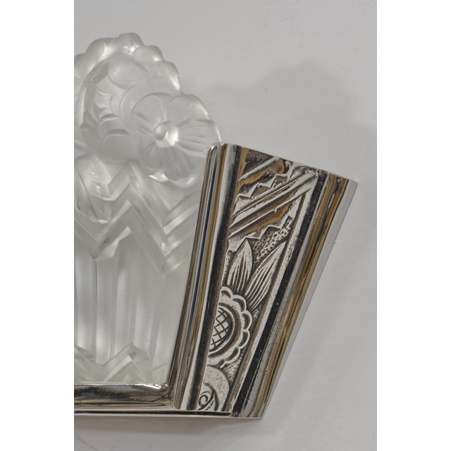 A Pair of French 1920s Art Deco Wall Sconces by Noverdy France - 2 Pairs Available For Sale - Image 10 of 11