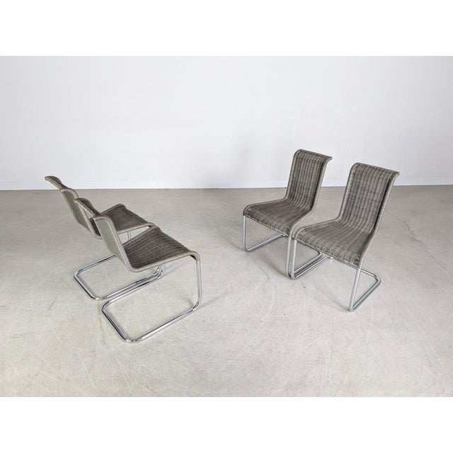 Metal B20 Cantilever Chairs by Jean Prouve for Tecta, Set of 4 For Sale - Image 7 of 9