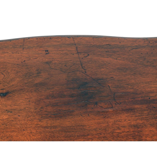 19th Century Louis XV French Side Table in Carved Walnut, 1800s For Sale - Image 11 of 13