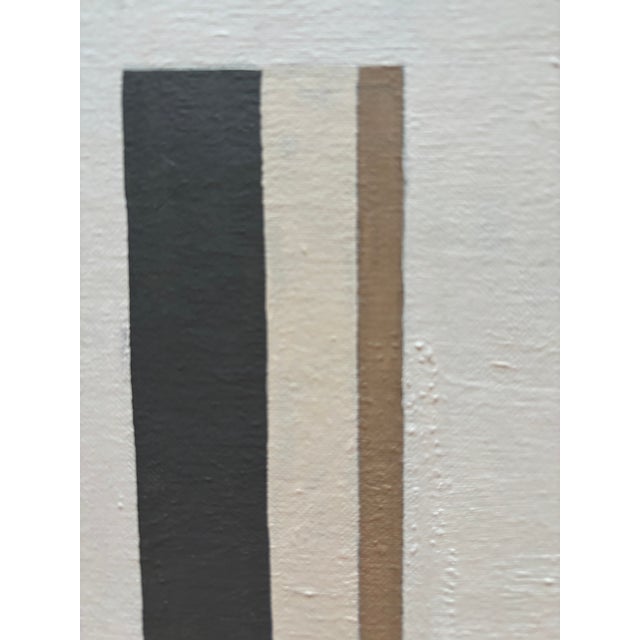 Fabulous vintage mid-century style abstract, geometric, hard edge, painting.Signed Kall. Unknown age. Minimalist geometric...