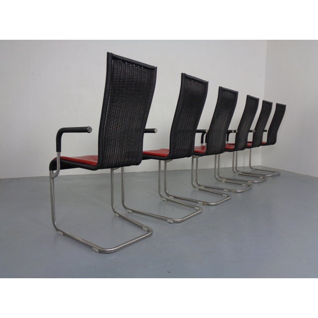 Animal Skin Kragstuhl D21 & B20 Cantilever Chairs by Jean Prouve & Axel Bruchhäuser for Tecta, 1980s, Germany, Set of 6 For Sale - Image 7 of 18