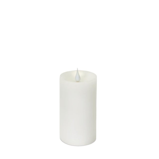 Bring a warm, realistic glow to your space with the Simplux LED Designer Pillar Candles. This elegant pair of white...