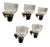 Mid-Century Modern Italian LP5 Wall Lamps by Dominioni for Azucena, 1960s, Set of 5 For Sale
