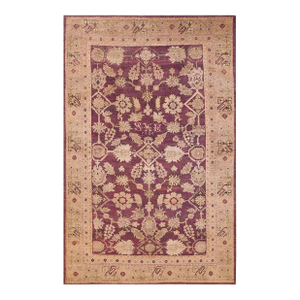 19th Century Turkish Oushak Ghiordes Carpet ( 6' x 9'5" - 183 x 267 )