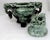 Mid 20th Century Vintage Chinese Jade Incense Burner, Covered, With Tripod Feet, Foo Dog Finial and Dragon Head Loose Ring Handles For Sale - Image 5 of 16