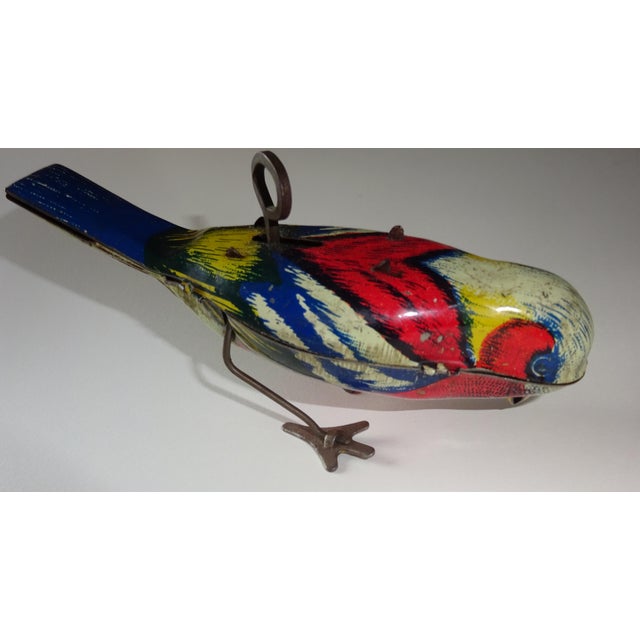 1927 Tin Bird Wind Up Toy Bird Chairish