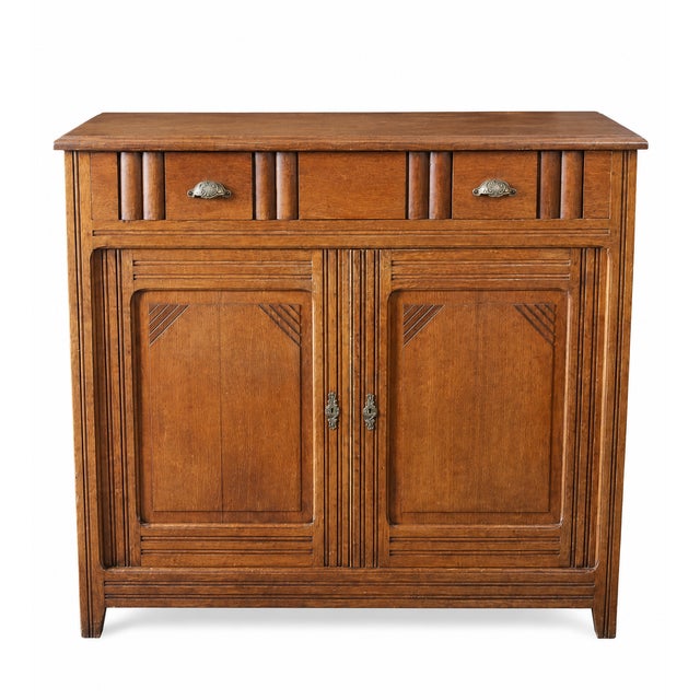 French Art Deco Oak Buffet, 1930s For Sale - Image 11 of 11