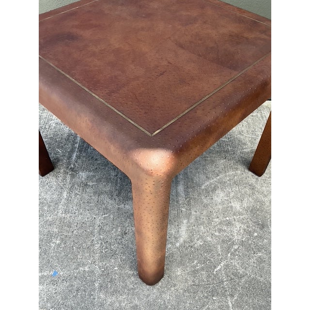 Vintage Karl Springer Ostrich Game Table For Sale - Image 9 of 16