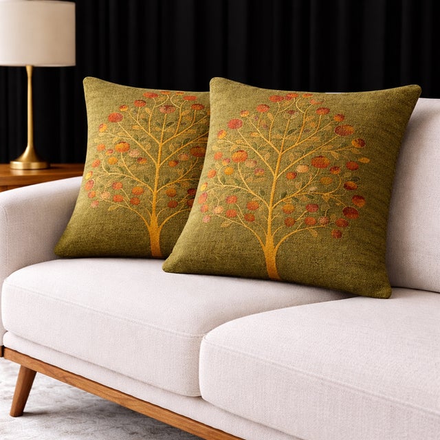 2020s Exquisite Luxury Mid-Century Modern Sofa Cushions / Pillows For Sale - Image 5 of 5