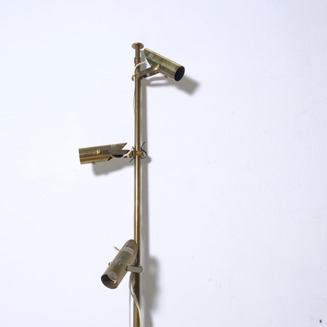 Adjustable Brass Floor Lamp, Italy, 1960s For Sale - Image 10 of 18