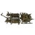 Vintage Khmer Style Bronze Ox Cart Statue . Carriage With Driver . Mid-Century Asian For Sale In Atlanta - Image 6 of 8