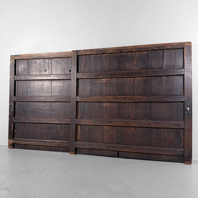 Japanese Wooden Wall Panels, 1890, Set of 2 For Sale - Image 12 of 18