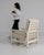 White Patinated Reclining Lounge Armchair For Sale - Image 18 of 18