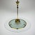 Aqua Vintage Disk Chandelier attributed to Pietro Chiesa for Fontana Arte, Italy, 1940s For Sale - Image 8 of 18