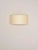 Beige comodín rectangular wall lamp by santa & cole dimensions: d 50 x w 13 x h 24 cm materials: metal, stitched...