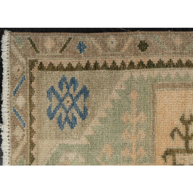 Early 21st Century Turkish Mini Rug Oriental Hand Knotted Vintage Rug 1'8" x 3'3" #21102 For Sale - Image 5 of 8