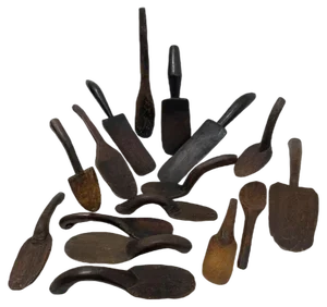19th Century Wooden Spoons, Set of 16
