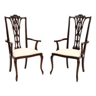 Antique Chippendale Armchairs, 1890s, Set of 2 For Sale