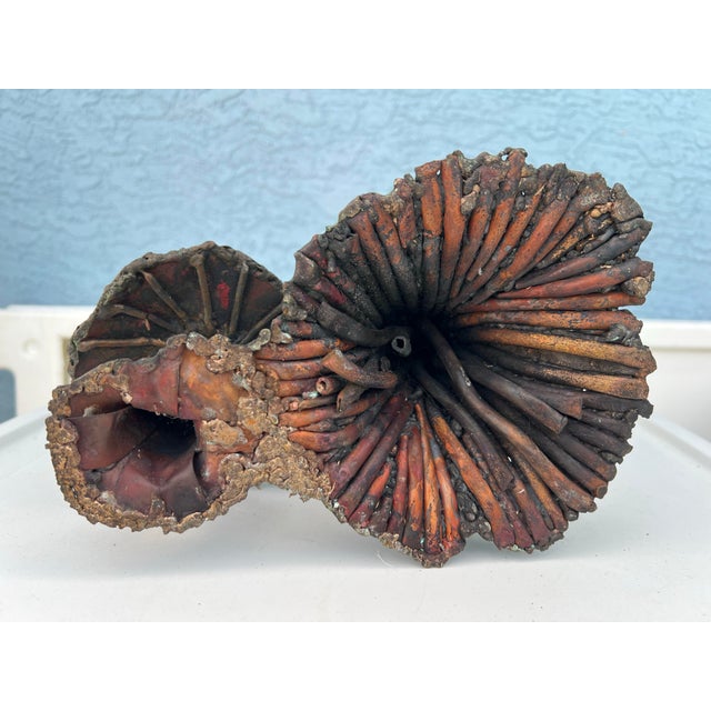 Vintage Copper Sculpture of Mushrooms For Sale - Image 12 of 12