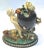 Mid 19th Century Antique French Barbotine Majolica Cherub & Floral Urn Jar For Sale - Image 5 of 11